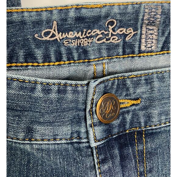 american rag bootcut medium wash jeans curvy plus size 16 short high rise - Picture 7 of 8